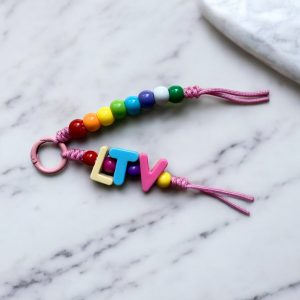 PORTE-CLÉ LTV - ROSE